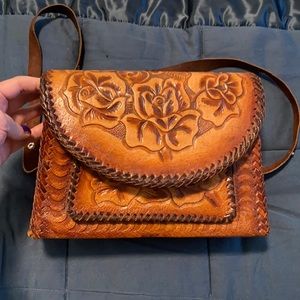 Handmade leather purse